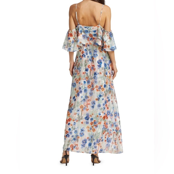 #301 Tanya Taylor Lorena Floral Ruffle Maxi Dress size 6 NWT - Picture 2 of 12
